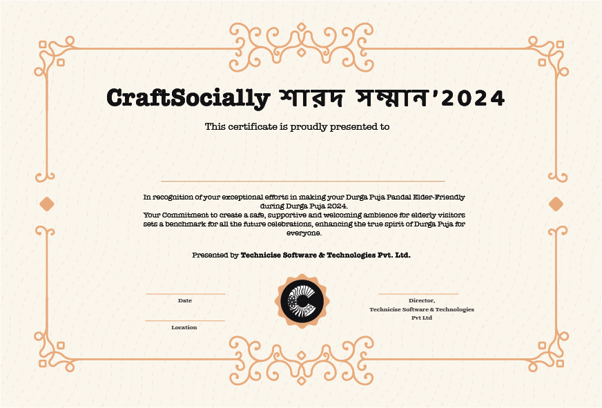 CraftSocially Elder Friendly Durga Puja Award